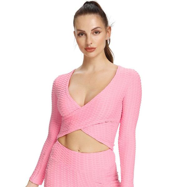 yoga outfit slim shirts for women 2021 summer sportswear breathable sport casual fitness clothing v-neck running shirt u363
yoga outfit slim shirts for women 2021 summer sportswear breathable sport casual fitness clothing v-neck running shirt u363