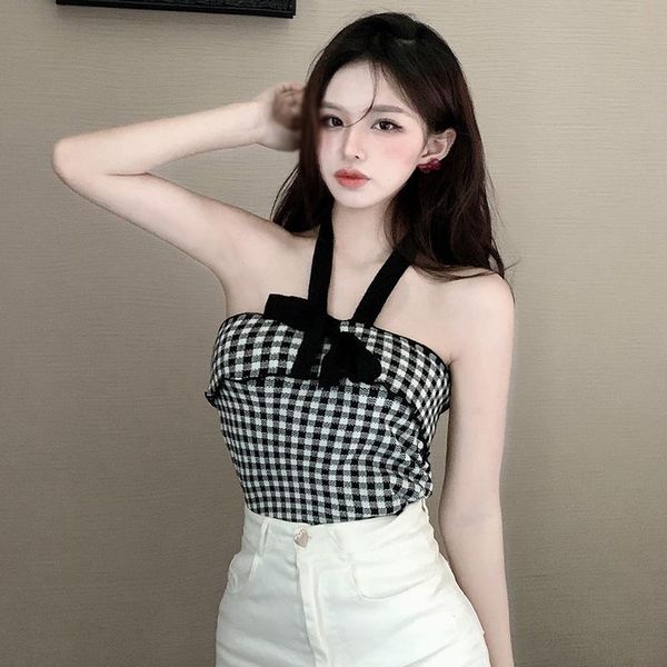 women's tanks & camis sweet backless tie up cute corset summer casual crop fashion slim chic tee women camisoles plaid halter bow, White
women's tanks & camis sweet backless tie up cute corset summer casual crop fashion slim chic tee women camisoles plaid halter bow, White