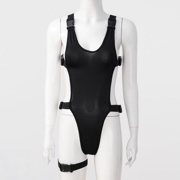 one-piece suits tiaobug black women elastic straps buckle leotard nightwear swimsuit pool party swimwear bodysuit with leg ring
one-piece suits tiaobug black women elastic straps buckle leotard nightwear swimsuit pool party swimwear bodysuit with leg ring