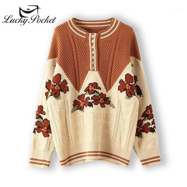women's sweaters women spring autumn fashion loose o-neck sweater ladies button vintage print casual long sleeve pullovers flowers ql16, White;black
women's sweaters women spring autumn fashion loose o-neck sweater ladies button vintage print casual long sleeve pullovers flowers ql16, White;black