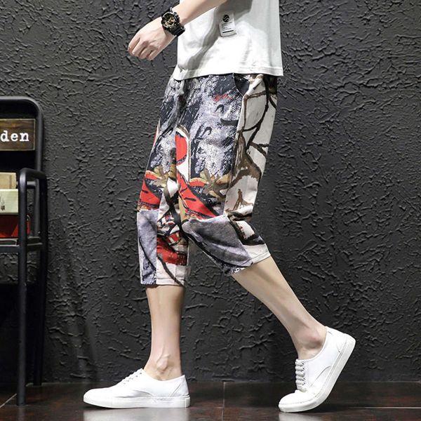 men's pants cotton hemp loose summer chinese style thin linen large capris fashion lzmn, Black
men's pants cotton hemp loose summer chinese style thin linen large capris fashion lzmn, Black