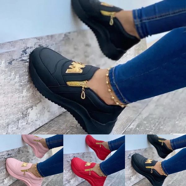 dress shoes summer women's tarp shoes solid platform soled with zipper vulcanized 4o3q, Black
dress shoes summer women's tarp shoes solid platform soled with zipper vulcanized 4o3q, Black