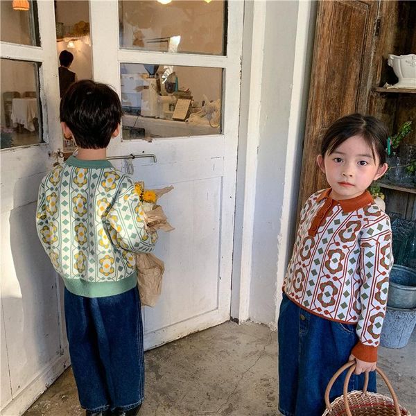pullover korean style childrenk geometric print patchwork sweaters boys and girls turn-down collar soft loose knitted pullovers, Blue
pullover korean style childrenk geometric print patchwork sweaters boys and girls turn-down collar soft loose knitted pullovers, Blue