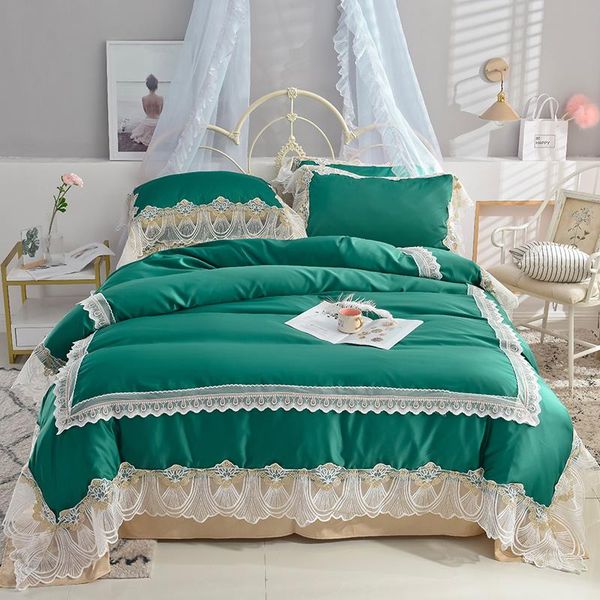 bedding sets luxury green pink white blue purple washed silk cotton princess wedding set lace duvet cover bed pillowcases sheet/linen
bedding sets luxury green pink white blue purple washed silk cotton princess wedding set lace duvet cover bed pillowcases sheet/linen