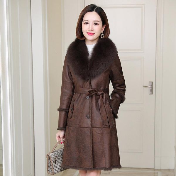 women's fur & faux real coat warm winter clothes women korean woman jacket collar 2021 mulheres casacos pph2740, Black
women's fur & faux real coat warm winter clothes women korean woman jacket collar 2021 mulheres casacos pph2740, Black