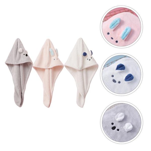 3pcs cartoon hair drying hat towel wraps shower caps
3pcs cartoon hair drying hat towel wraps shower caps