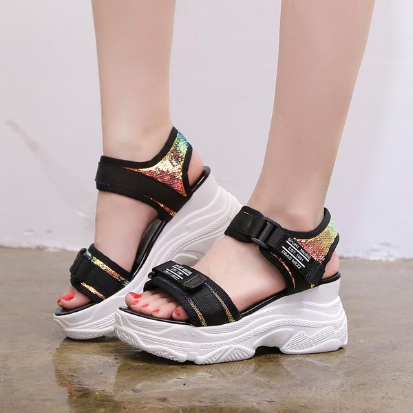 sandalias mujer 2021 women sandals hook increase womens platform wedges outdoor zapatos, Black
sandalias mujer 2021 women sandals hook increase womens platform wedges outdoor zapatos, Black