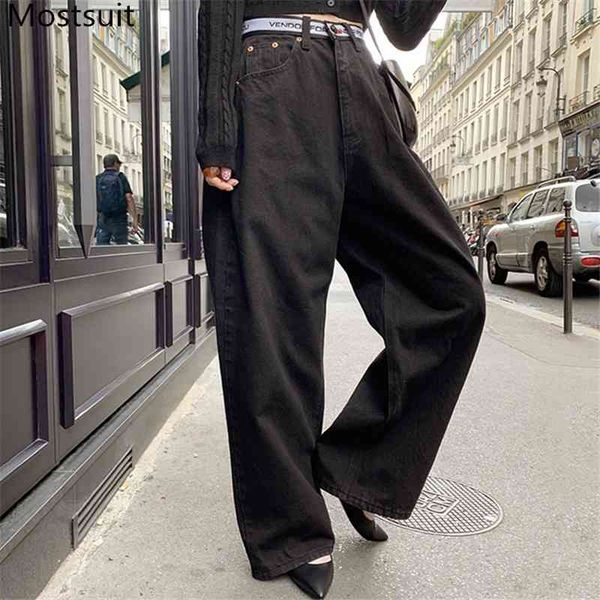 black korean casual women wide-legged denim jeans pants letters printed waist buttons fly straight trousers 210518, Blue
black korean casual women wide-legged denim jeans pants letters printed waist buttons fly straight trousers 210518, Blue