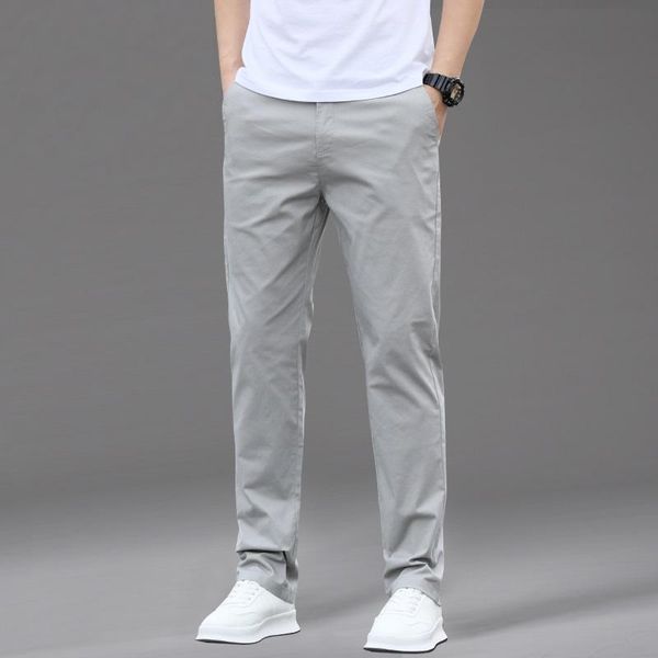 men's pants fashion pure cotton casual men loose straight gray trousers summer thin, Black
men's pants fashion pure cotton casual men loose straight gray trousers summer thin, Black