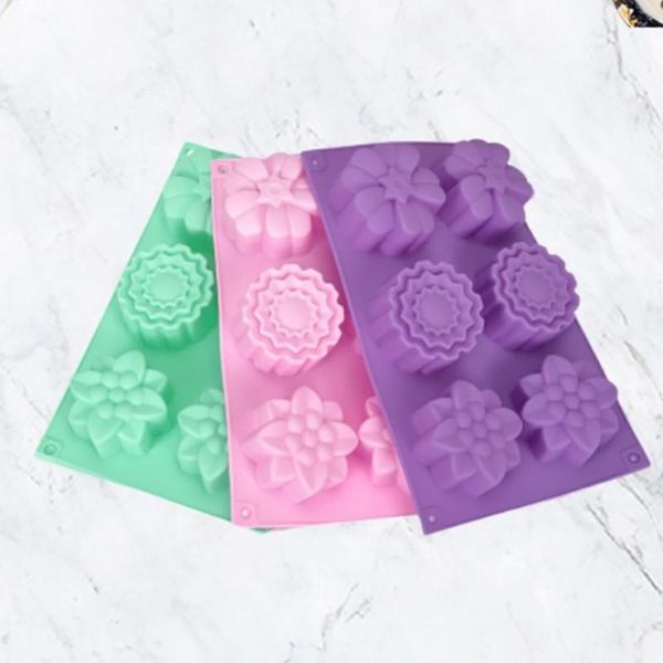 craft tools 1pcs 6 cavity flower shape soap mould diy baking random color reusable food grade silicone multi purpose kitchen supplies
craft tools 1pcs 6 cavity flower shape soap mould diy baking random color reusable food grade silicone multi purpose kitchen supplies