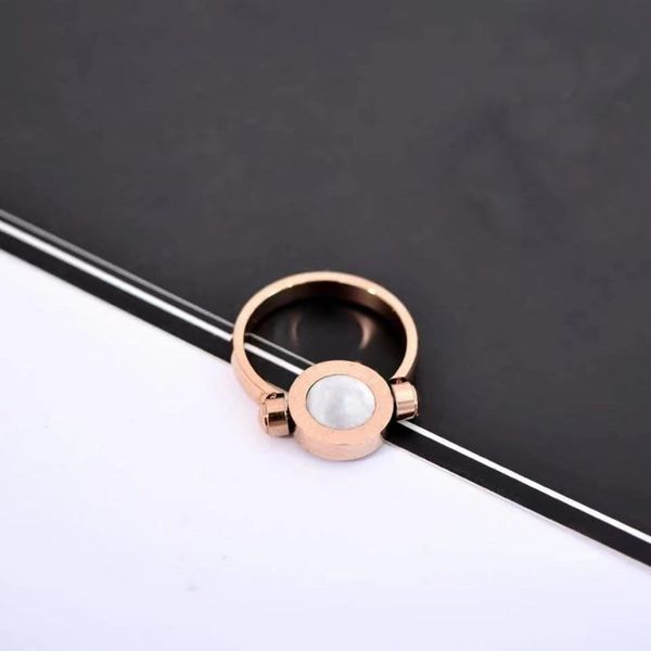 high-quality rose gold double-sided rotation with side stones rings fashion lady creative flip ring send original gift box, Silver
high-quality rose gold double-sided rotation with side stones rings fashion lady creative flip ring send original gift box, Silver