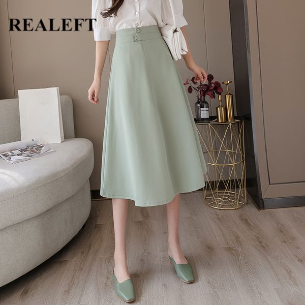 spring summer umbrella skirts high waist button workwear a-line korean style elegant midi female 210428, Black
spring summer umbrella skirts high waist button workwear a-line korean style elegant midi female 210428, Black