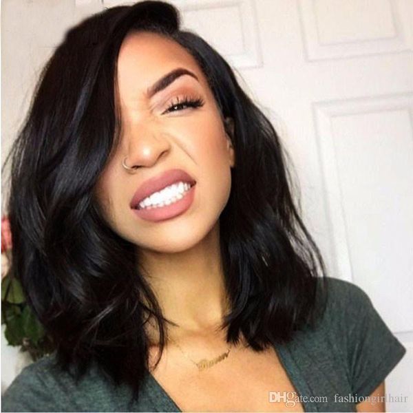 fashion synthetic lace front wig glueless natural wavy short bob heat resistant 16inch hair wigs for women, Black;brown
fashion synthetic lace front wig glueless natural wavy short bob heat resistant 16inch hair wigs for women, Black;brown
