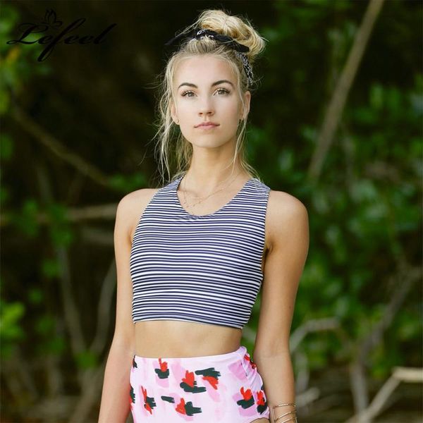 women's swimwear lefeel 2021 bikinis high waist bikini set striped women print swimsuit biquini suit beach wear, White;black
women's swimwear lefeel 2021 bikinis high waist bikini set striped women print swimsuit biquini suit beach wear, White;black