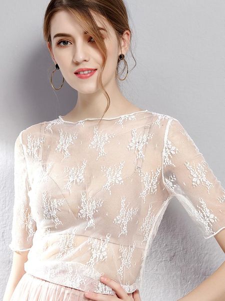 lace mesh transparent t shirt for women summer white short sleeves black o-neck fashion mujer hollow fairycore sweet women's t-shi
lace mesh transparent t shirt for women summer white short sleeves black o-neck fashion mujer hollow fairycore sweet women's t-shi