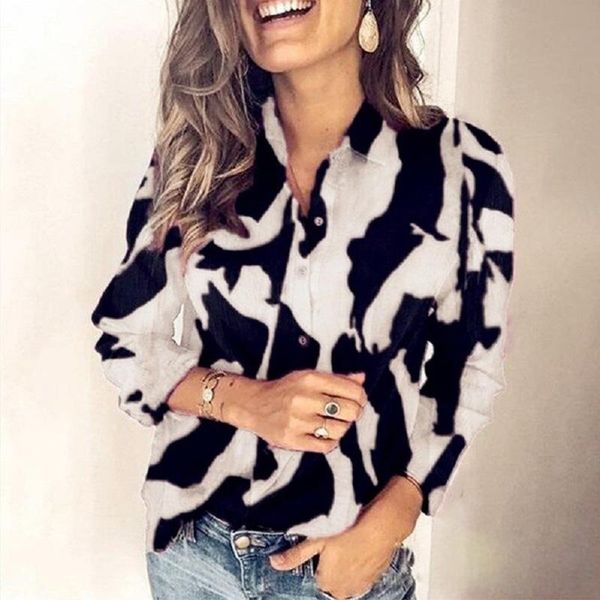 women blouse 2021 fashion long sleeve turn down collar shirts blouses female plus size spring summer casual women's &, White
women blouse 2021 fashion long sleeve turn down collar shirts blouses female plus size spring summer casual women's &, White