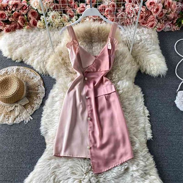 summer women chiffon short sling a-line dress splicing date party es lady v-neck irregular ball gown 210430, Black;gray
summer women chiffon short sling a-line dress splicing date party es lady v-neck irregular ball gown 210430, Black;gray