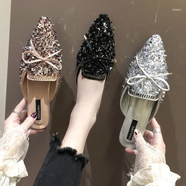 slippers women crystal bling mules female fashion bow knot shoes woman pointed toe elegant slipper casual shoes11, Black
slippers women crystal bling mules female fashion bow knot shoes woman pointed toe elegant slipper casual shoes11, Black