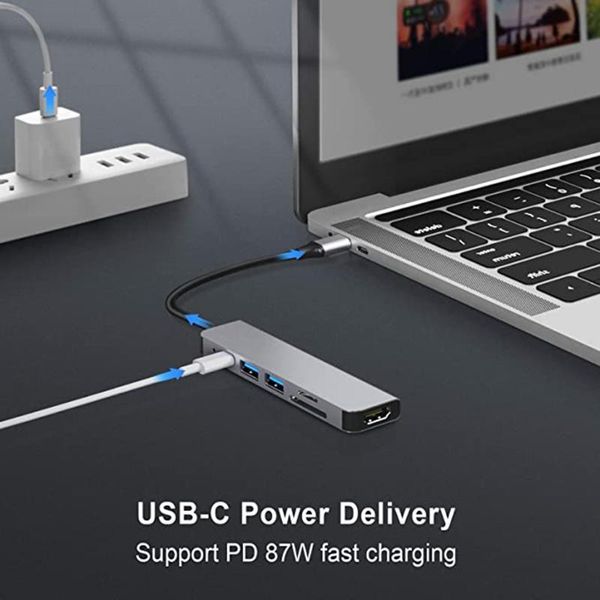 hubs usb c hub 6 in 1 aluminum adapter sd/tf microsd card reader splitter pd 3.0 ports t84c
hubs usb c hub 6 in 1 aluminum adapter sd/tf microsd card reader splitter pd 3.0 ports t84c