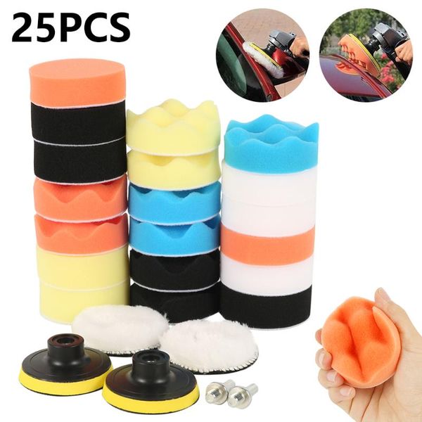 care products 25pcs/set 3inch car polishing disc self-adhesive buffing waxing sponge wheel kit auto polisher pad
care products 25pcs/set 3inch car polishing disc self-adhesive buffing waxing sponge wheel kit auto polisher pad