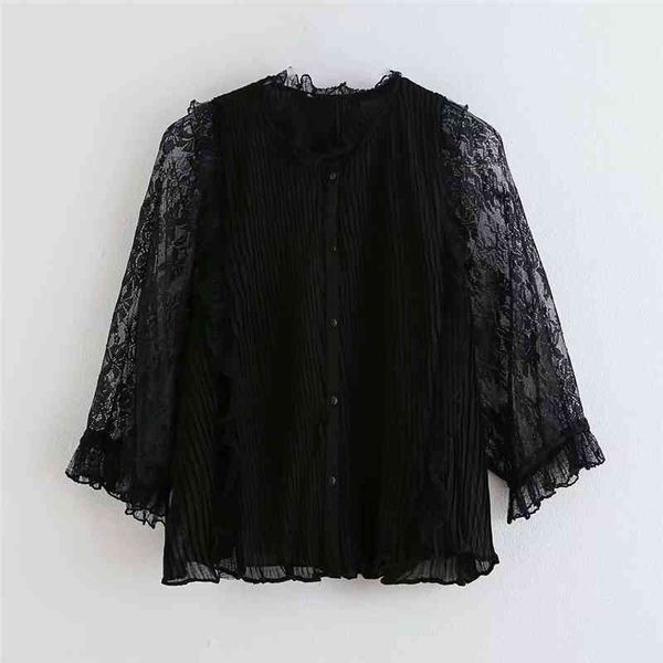 women's knits & tees elegant women floral embroidery mesh patchwork shirt fashion ladies lace button sweet female chic pleate, White
women's knits & tees elegant women floral embroidery mesh patchwork shirt fashion ladies lace button sweet female chic pleate, White