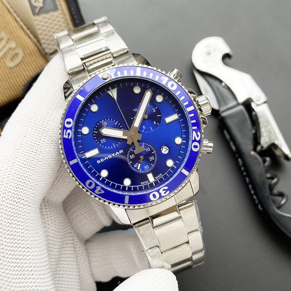 2023 new six stitches mens watches all dial work quartz watch 1853 luxury brand chronograph clock steel belt men fashion accessories gifts s, Slivery;brown
2023 new six stitches mens watches all dial work quartz watch 1853 luxury brand chronograph clock steel belt men fashion accessories gifts s, Slivery;brown