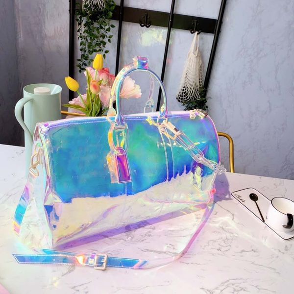 classic men laser flash pvc duffle bags handbags 50cm transparent duffle bag brilliant colour luggage womens travel crossbody sh
classic men laser flash pvc duffle bags handbags 50cm transparent duffle bag brilliant colour luggage womens travel crossbody sh