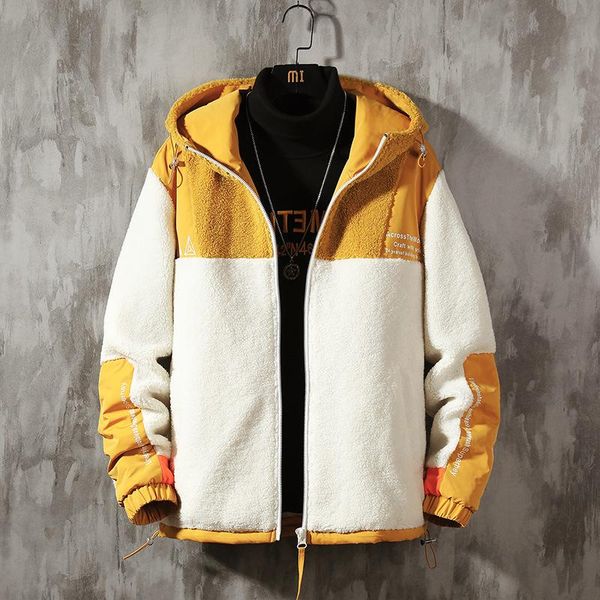 men's jackets autumn winter fleece warm balck jacket men color matching hooded korean version fashion trend coat clothing, Black;brown
men's jackets autumn winter fleece warm balck jacket men color matching hooded korean version fashion trend coat clothing, Black;brown