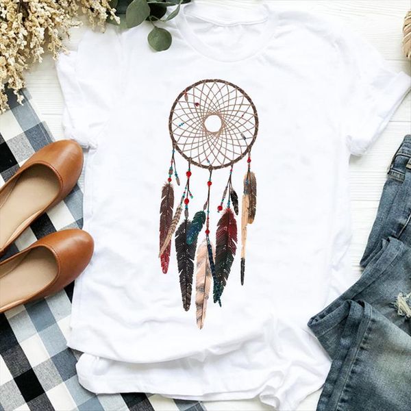 feather dream web trend women fashion 90s floral print tee female shirt clothes graphic, White
feather dream web trend women fashion 90s floral print tee female shirt clothes graphic, White