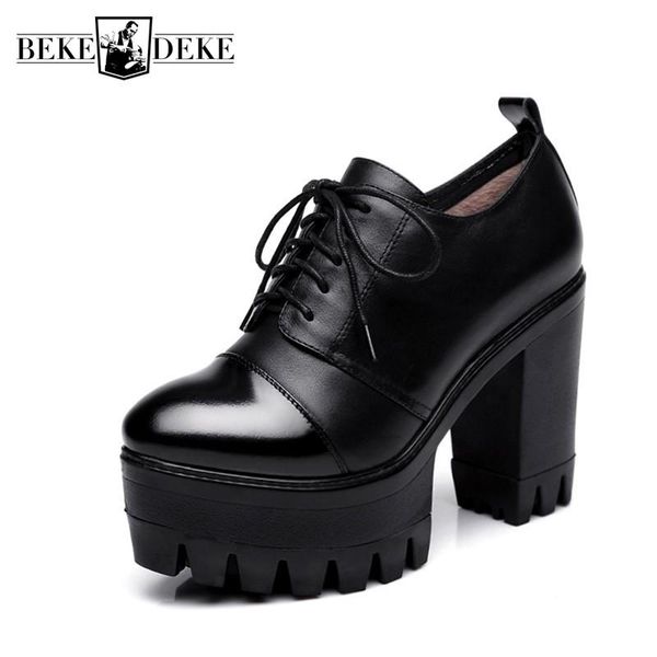 boots england style platform shoes women high heel genuine cow leather ankle 2021 winter lace up ladies pumps, Black
boots england style platform shoes women high heel genuine cow leather ankle 2021 winter lace up ladies pumps, Black