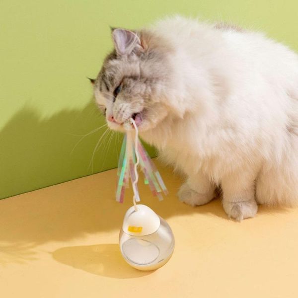 cat toys funny teasing toy tumbler interactive durable abs safety base with colorful fringe paper stick
cat toys funny teasing toy tumbler interactive durable abs safety base with colorful fringe paper stick