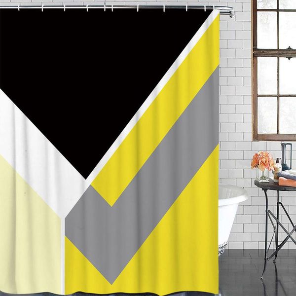 abstract yellow geometric texture shower curtain polyester fabric waterproof curtains modern bathroom
abstract yellow geometric texture shower curtain polyester fabric waterproof curtains modern bathroom
