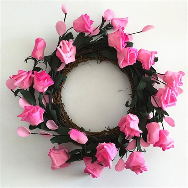 decorative flowers & wreaths floral artificial rattan wreath door hanging wall window decoration holiday festival wedding decor pink
decorative flowers & wreaths floral artificial rattan wreath door hanging wall window decoration holiday festival wedding decor pink