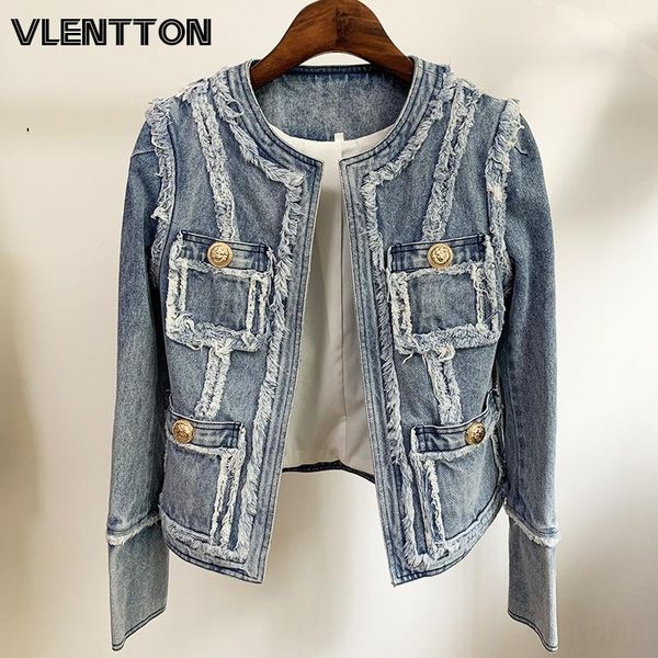 women's jackets 2021 autumn women vintage slim denim jacket metal lion button tassel jeans coat female cowboy cardigan muj, Black;brown
women's jackets 2021 autumn women vintage slim denim jacket metal lion button tassel jeans coat female cowboy cardigan muj, Black;brown