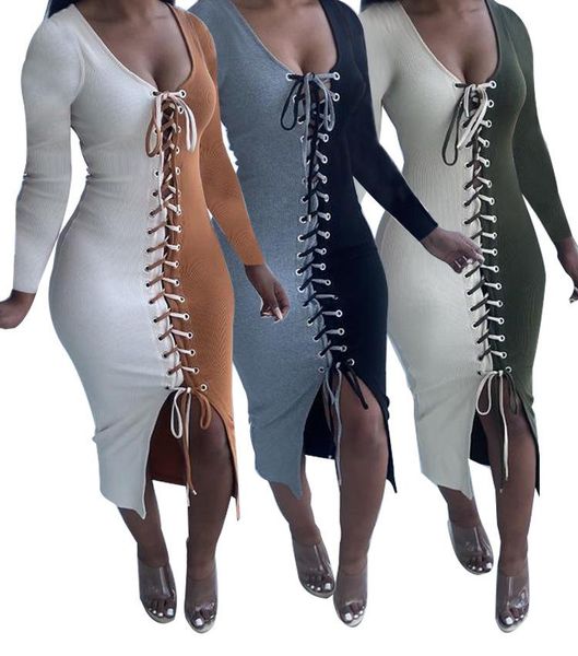 casual dresses women dress color patchwork bandage full sleeve bodycon streetwear split out autumn clothes for outfit, Black;gray
casual dresses women dress color patchwork bandage full sleeve bodycon streetwear split out autumn clothes for outfit, Black;gray