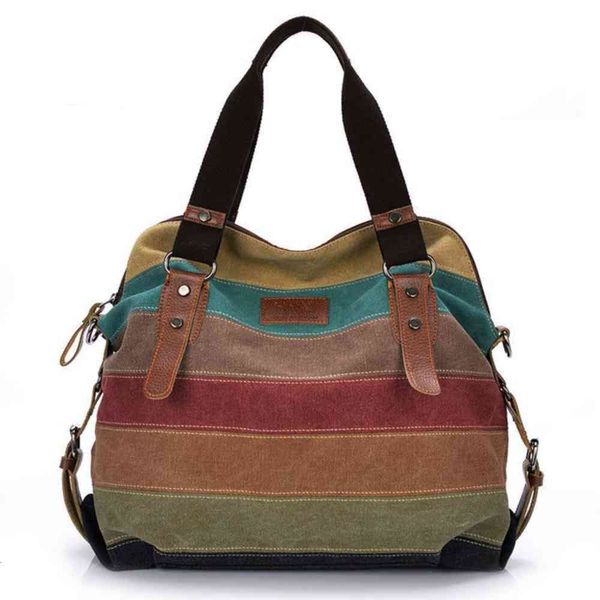 a.2021 new canvas bag rainbow stripe fashion splicing women's washing bag canvas single shoulder
a.2021 new canvas bag rainbow stripe fashion splicing women's washing bag canvas single shoulder
