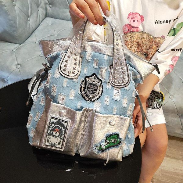 evening bags denim rivet women handbag luxury retro light big pocket handle shoulder bag crossbody
evening bags denim rivet women handbag luxury retro light big pocket handle shoulder bag crossbody