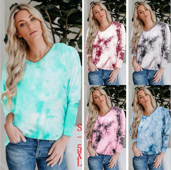 women's t-shirt fashion comfortable o neck long-sleeved tie-dye printing slim t shirt autumn arrivals patchwork women, White
women's t-shirt fashion comfortable o neck long-sleeved tie-dye printing slim t shirt autumn arrivals patchwork women, White