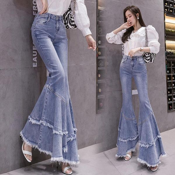 women's jeans light blue patchwork bell bottom women 2021 fashion slim high waist loose wide leg woman vintage tassel flare pants
women's jeans light blue patchwork bell bottom women 2021 fashion slim high waist loose wide leg woman vintage tassel flare pants