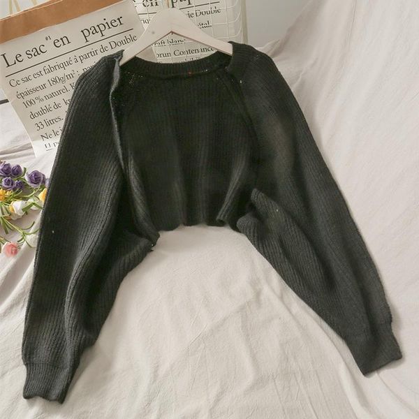 women's knits & tees fashion open stitch knitted women cardigan sweater casual long sleeve black female knitwear crop outwear, White
women's knits & tees fashion open stitch knitted women cardigan sweater casual long sleeve black female knitwear crop outwear, White
