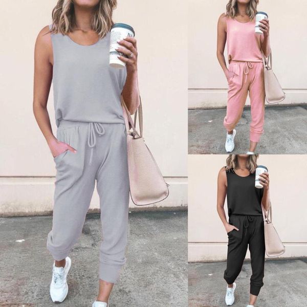 women's jumpsuits & rompers summer 2 peice set women elegant pants casual outfits jogger two piece korean sports suit sleeveless cotton, Black;white
women's jumpsuits & rompers summer 2 peice set women elegant pants casual outfits jogger two piece korean sports suit sleeveless cotton, Black;white