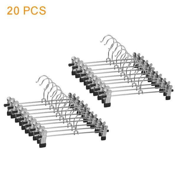 clothing & wardrobe storage 20pcs coat hangers strong clothes hanger drying rack for trouser skirt pants non-slip stainless steel
clothing & wardrobe storage 20pcs coat hangers strong clothes hanger drying rack for trouser skirt pants non-slip stainless steel