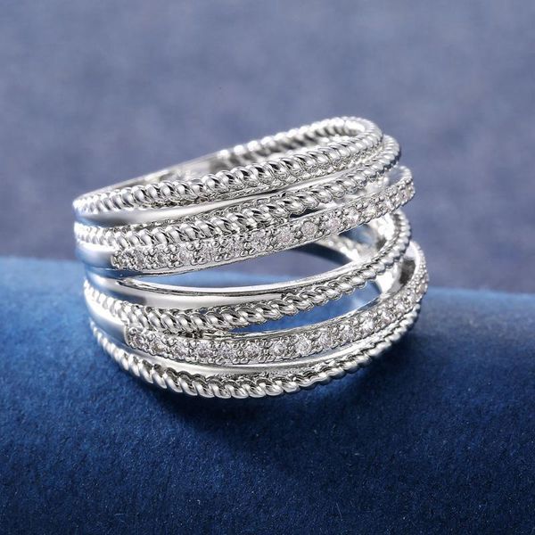 cluster rings zhouyang winding wide ring for women multi-layer cubic zirconia white gold color female fashion wholesale jewelry kar156, Golden;silver
cluster rings zhouyang winding wide ring for women multi-layer cubic zirconia white gold color female fashion wholesale jewelry kar156, Golden;silver
