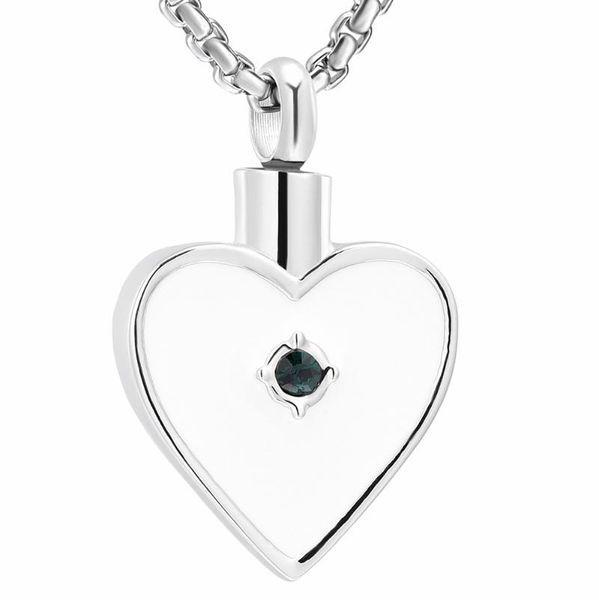 pendant necklaces stainless steel cremation necklace hold human/pet ashes keepsake memorial urn jewelry green zircon heart, Silver
pendant necklaces stainless steel cremation necklace hold human/pet ashes keepsake memorial urn jewelry green zircon heart, Silver