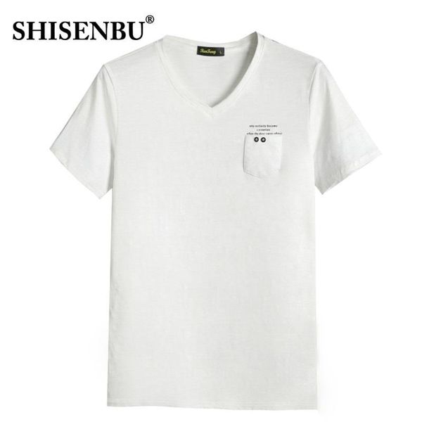 men v-neck shirt t loose solid color slub cotton pocket tshirt man short sleeve letter print tees casual mens, White;black
men v-neck shirt t loose solid color slub cotton pocket tshirt man short sleeve letter print tees casual mens, White;black