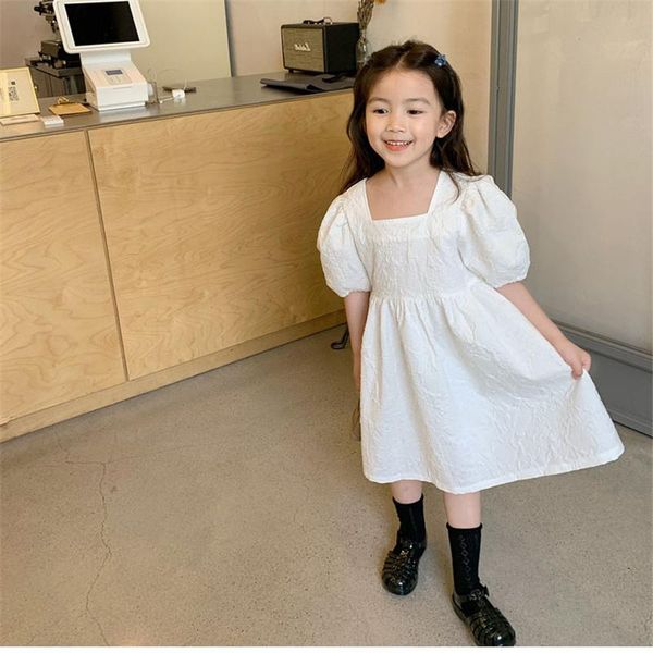 fashion summer outfit clothes set 3-8y toddler girls princess dress cute square neck short puff sleeve white loose swing girl's dresses, Red;yellow
fashion summer outfit clothes set 3-8y toddler girls princess dress cute square neck short puff sleeve white loose swing girl's dresses, Red;yellow