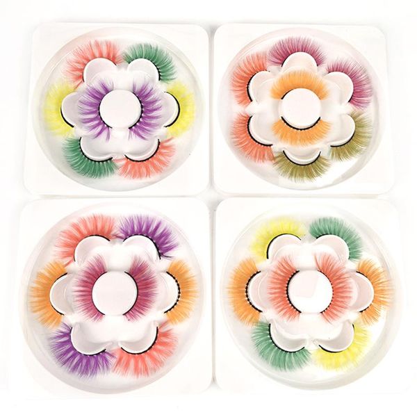 flower colored false eyelashes vegan cilia natual long fluffy dense colorful eye lashes 4 pairs in bulk makeup beauty
flower colored false eyelashes vegan cilia natual long fluffy dense colorful eye lashes 4 pairs in bulk makeup beauty