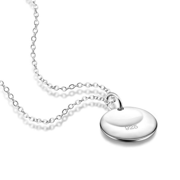 chains simple round pendant fashion women necklace solid 925 sterling silver lady jewelry accessories friends gift
chains simple round pendant fashion women necklace solid 925 sterling silver lady jewelry accessories friends gift