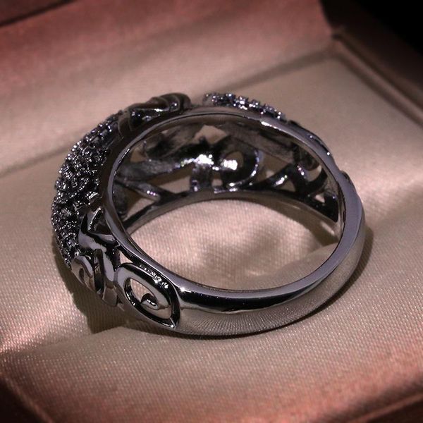 trend authentic 925 sterling silver hollow out black golden rings for women wedding engagement female cool ring jewelry cluster, Golden;silver
trend authentic 925 sterling silver hollow out black golden rings for women wedding engagement female cool ring jewelry cluster, Golden;silver