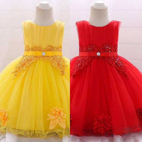 girl's dresses 2021 baptism dress girl clothes flower bow lace for 1 years kids girls birthday toddler party princess, Red;yellow
girl's dresses 2021 baptism dress girl clothes flower bow lace for 1 years kids girls birthday toddler party princess, Red;yellow